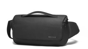 Bange Spades Men Anti-theft Lock Sling Bag Fashion Chest Pack Waterproof Crossbody Bag(9.5" tablet)