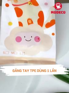 Găng Tay TPE Dùng Một Lần Modeco Loại Dày - An Toàn Thực Phẩm 300 Cái – Siêu Dai Chống Thấm