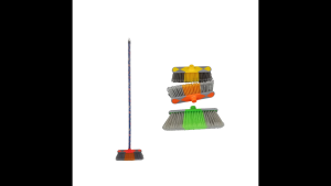 Household Cleaner Sturdy & Durable Plastic Long Wood Handle Broom