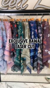 Exclusive Bawal Laser Cut Bidang 45 Premium Cotton