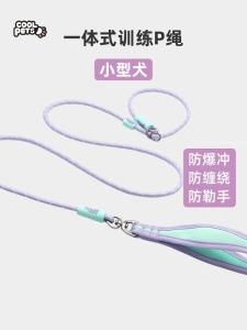 เชือกควบคุมการเดินของ COOLPETS สำหรับสุนัขขนาดกลางและขนาดเล็ก สายพันธนาการแบบไม่ยืดได้ ทำจากไนลอน ทนทานต่อแรงกระแทก