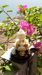 Combo ban thờ mini thờ Phật thờ Thần Tài vật phẩm phong thủy thờ cúng