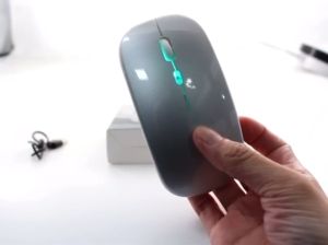 Mouse Wireless Rechargeable Silent Click Slim 2.4G & Bluetooth 1600 DPI