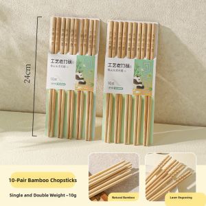 SHELI | Anti-Slip Anti-Mold Natural Bamboo Chopsticks