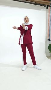 Setelan Baju Olahraga Wanita Azdari AZR 01 - Oneset Sport Senam Gowes Lari Terbaru