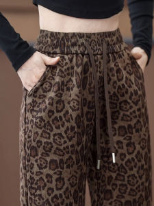 2025 New plus Size Womens Fleece Lined Thickened Casual Straight Leg Trousers High Waist Drawstring Elastic Waist Pants