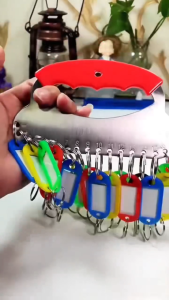 Ready Stock 50pcs keychain plastic，Color random，Mark the luggage，Hotel number classification board，Key tag Tahan lama