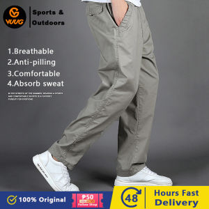 【2-3 days arrive!!!】100% Cotton VUUG Men Jogger Pants Multi Pocket Cotton Cargo Pant Work Loose Casual Long Sweatpants Slack Straightcut
