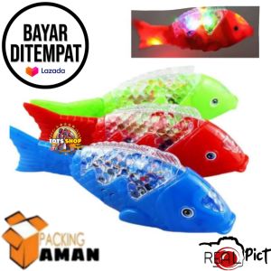 COD PROMO LT37 MAINAN ANAK IKAN ROBOT  MAINAN IKAN LAMPU