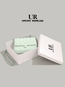 URCDN RDALVO | Túi Đeo Vai Dây Xích Màu Xanh Lá Nhạt