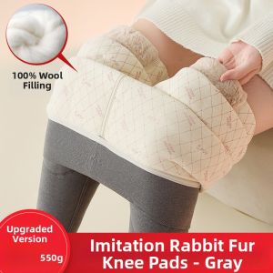 Warm Insulated Womens Pant Thermal Thickened Knee Protection Underwear