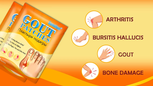 8PCS/BOX Gout Treatment Relief Patch For Rayuma Foot Hand And Joint Knee Pain Uric Acid Medicine And Arthritis Herbal Plaster Gentle Formula External Use Natural Ingredients