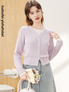 isabufei | Slim Waist Slimming Wool Blend Knit Top