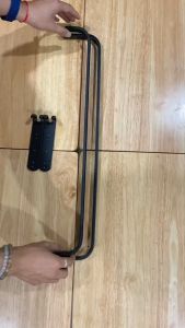 ราวแขวนผ้าขนหนู ราวเดี่ยว ราวคู่ ราว3ชั้น บาร์ติดผนังในห้องน้ำ 60cm วัสดุอลูมิเนียม BA-02B