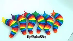 Rainbow Slug Fidget Toys for baby Twisting Caterpillar stress relieve toys. Sensory toys for toddlers