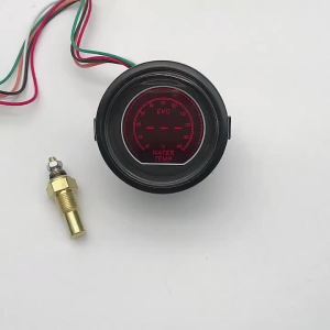 RYSJM | Đồng Hồ Đo Nhiệt Độ Nước Áp Suất Dầu Điện Áp Tua Máy Áp Suất Chân Không 52mm Màu Đỏ Có Đèn Nền Dùng Cho Ô Tô Thuyền Xe Máy Đa Năng