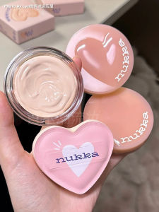 Nukka Essence Glow Foundation Cream Long-lasting Moisturizing Pore Minimizing Dry Skin Concealer Natural Finish Beauty Makeup Tool