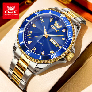 OPK Brand Mens Watches Luxury Gold Wristwatch for Men High-end Waterproof Original Watch 8171