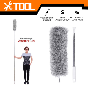 Handheld Retractable Feather Duster Microfiber dust remover Detachable Retractable For Cleaning High Ceiling Universal Household Cleaning Dust Collector 2.8m Household Dusting Brush for car