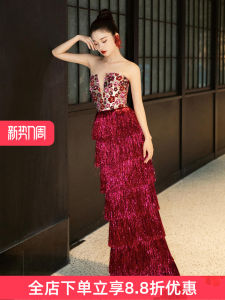 ชุดแต่งงานคอตั้งแขนกุดเอวกลาง กระโปรงทรงหางปลา ชุดราตรี ชุดเจ้าสาว ชุดกี่เพ้า ชุดราตรี ชุดเดรส ชุดกี่เพ้า ชุดราตรี