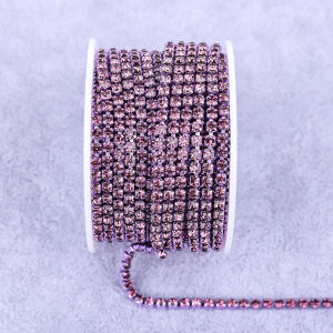 Dây Chuỗi Đá Pha Lê Đỏ VC SS10 2.8mm May Đính 10 Thước Băng Ruy Băng Pha Lê Dùng Cho Thủ Công DIY Và Trang Trí Quần Áo 12 Mặt Cắt
