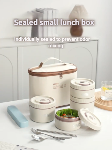 Thermal lunch box 1-4 layers insulated 304 stainless steel Bento Lunch Box with thermal insulation bag Microwavable leak-proof anti-scalding for student/worker