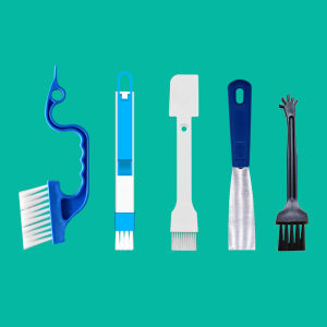 Household Clean Brushes Set Window Cleaning Tool For Slide Door Tile Lines Shutter Air Conditioner Vents Narrow Gap