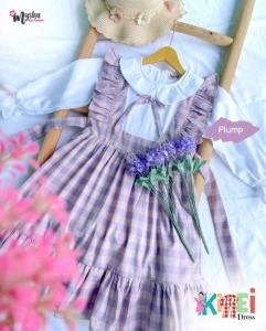 Gamis Anak Perempuan Dress Anak Kotak Kotak KIREI DRESS untuk Usia 1-7 thn by Mysha Kids Muslimah