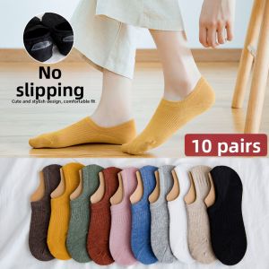 Non-slip Invisible Cotton Low Cut Socks