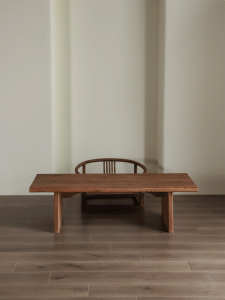 Japanese Style Old Elmwood Tea Table Rectangle Low