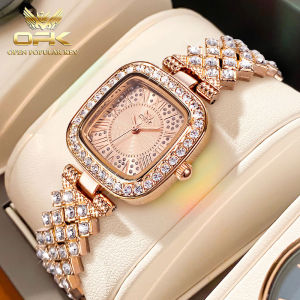 OPK jam tangan wanita elegan tahan air mewah terbaru 2025 kasual fashion tali jam tangan baja tahan karat jam tangan cewek