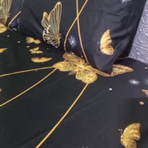 [PROMO] SPREI KARET SETIAP SUDUT MOTIF BLACK BUTTERFLY UK 120 160 180 200