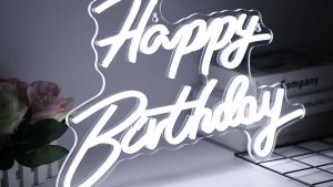 Fast Delivery Artist Gather Cool Happy Birthday Neon Sign Decor