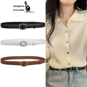 Kangaroo | Fashion Versatile Leather Belt With Copper Buckle
