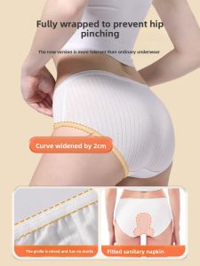 MONLEYTA | Disposable Ladies Cotton Underwear Single Use Travel Maternity Postpartum Womens Business Trip Supplies Day Throwaway Shorts