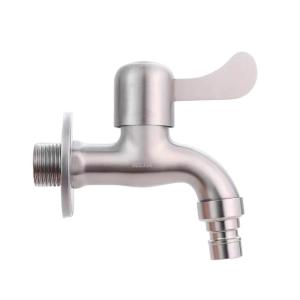Aoggi 304 Stainless Steel Faucet for Washing Machine 4-Way Quick Open Household Mop Sink Single Cold Extended Water Tap