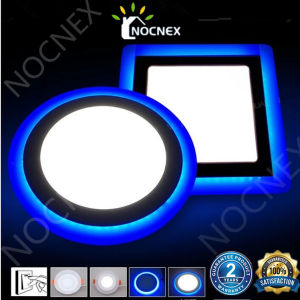 3 Modes RGB Pin Light 2 Color LED Downlight Recessed Multicolour Ceiling Light For Ceiling Round Square Dimming Lamp 4inch/5inch Panel Light NOCNEX