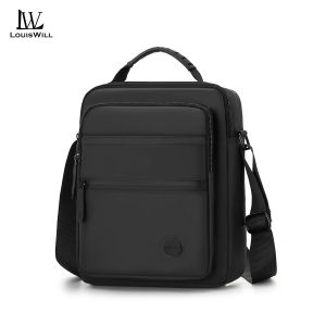 LouisWill Men Bag Fashion Shoulder Bag Cross Body Bag Casual Handbag Multiple Pocket Design Large Capacity Waterproof Lightweight Casual Sport Street Bag