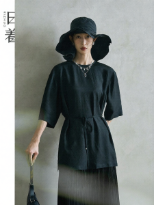 New Chinese Style Loose Round Collar Shirt