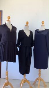 ลดราคาขายขาดทุน เดรสสาวอวบงาน Black Collection