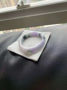 Jadeite jade bangle lavender 53.8mm singapore can view and try