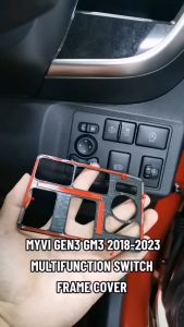 TCS AUTO Perodua Myvi 2022-2024 FORGED CARBON MultiFunction Switch frame cover accessories myvi fl gen 3 gm3