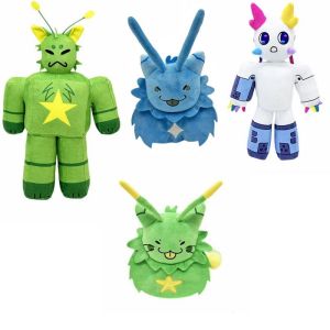 New Game Peripherals Regretevator Gnarpy Green Cat Plush Toy White Cat Robot Doll Childrens Birthday Gift