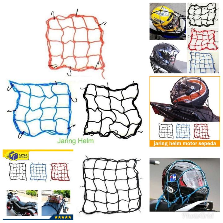 Jaring Helm Dan Barang Bagasi Sepeda Motor Murah Kuat Bisa Melar Dan Berkualitas