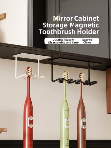 Magnetic Wall Mounted Toothbrush Holder No Drilling Required