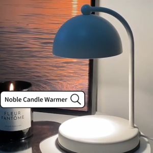 [Ready Stock] [Noble] Scented Candle Warmer Lamp Electric Candle Burner Heater Battery Melting Wax  2/3 Wick Candle Cute Cheap Fragrance Malaysia 3 Pin Plug Dimmable Adjustable Brightness LED Light Night Sleep Bedroom Bedside Table Desk Decoration Gift