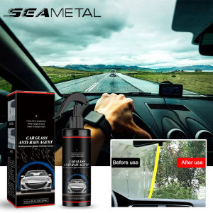 SEAMETAL Car Windshield Cleaner 120ml Glass Defogging Spray Coating Anti Fog Agent Auto Watermark Oil Film Removal Acid Rain Remover