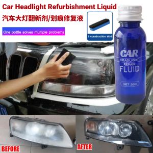 Car Headlight Refurbishment Liquid Car Headlamp Restoration Wash Kit Car Light Polisher Repair Kits 汽车大灯翻新剂划痕修复液