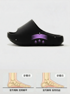 MIDANGDANG | High Arch Support Negative Heel Slipper Home Thick Sole Anti-slip Flats Correction Sandals