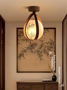 DENGMEIYOUPIN | Zen Aesthetic Bamboo Painting Ceiling Light